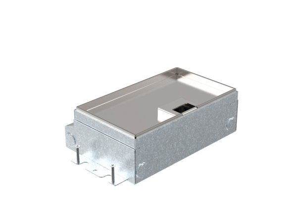 HPL Smartbox Pro instort 65mm vloercontactdoos 3-voudig 2x WCD + 1x M45 - X10 deksel