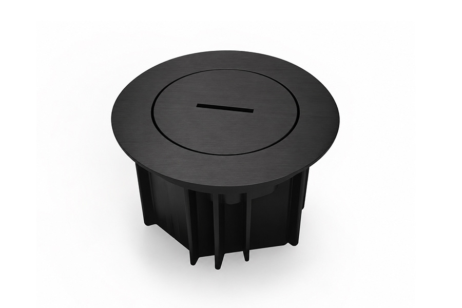 ARPI Waterdichte vloerdoos &Oslash;108mm IP66 - 1x M45 -zwart schroefdop