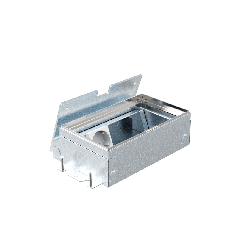 HPL Smartbox+ vloercontactdoos 65mm 1xWCD+2xM45 leeg -deksel inleg 7mm