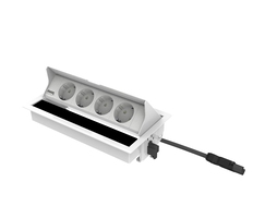 Indesq Joule inbouw stekkerdoos - 4x WCD - wit