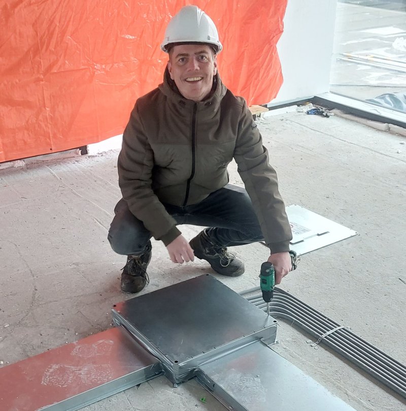 Jens HPL Systems op de bouw