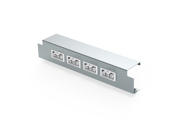 Inbouwpaneel inclusief 4x chassis 3P, geschikt voor Instort 50mm 