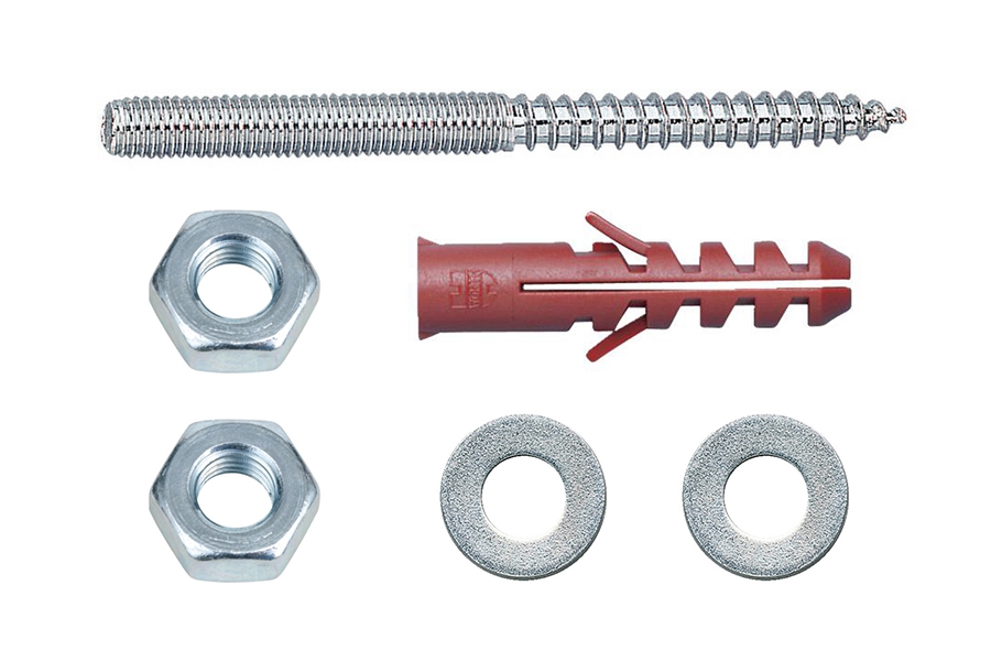 Montageset 2x stokbout met toebehoren