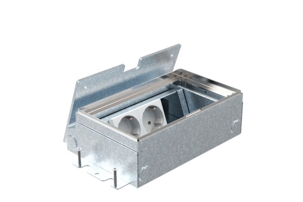HPL Smartbox+ instort 65mm vloercontactdoos 3-voudig 2x WCD + 1x M45 - X7-25 deksel