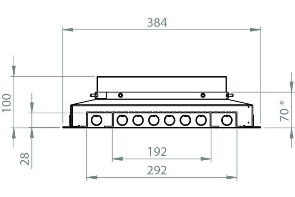 Combi70 instortbehuizing