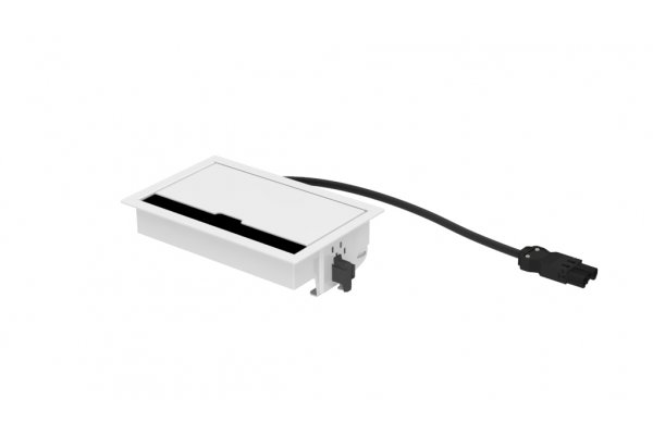 Indesq® Joule inbouwunit wit 3-voudig 2x WCD + 1x USB lader A-C