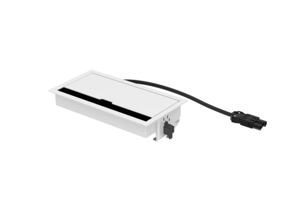 Indesq® Joule inbouwunit wit 4-voudig 3x WCD + 1x USB lader A-C