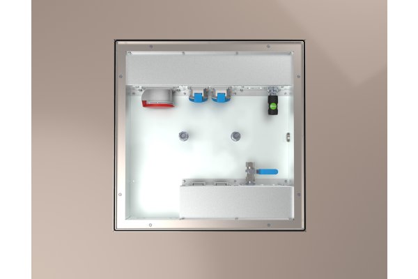 HPL Multibox 2-voudig inbouwpaneel