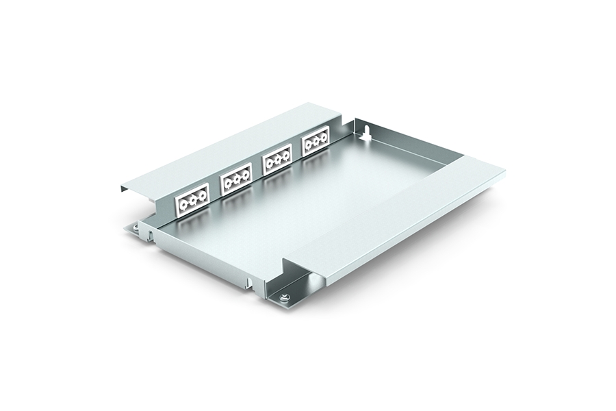 Optioneel chassisdelen/data inbouwpaneel 4x chassis 3P + 6x data