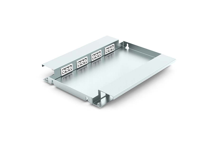 Optioneel chassisdelen/data inbouwpaneel 4x chassis 3P + 8x data