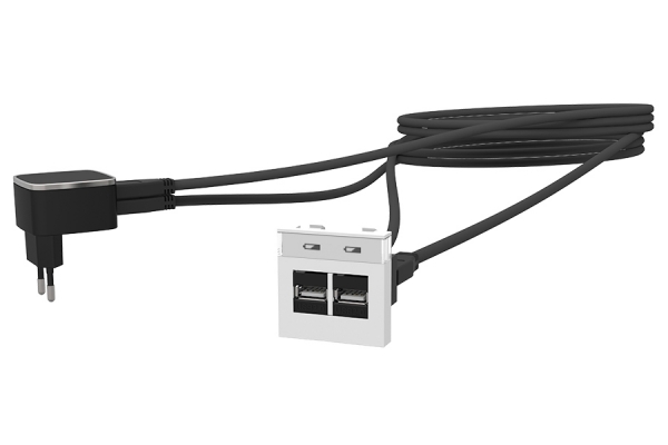 M45 2v USB lader 3.4A wit